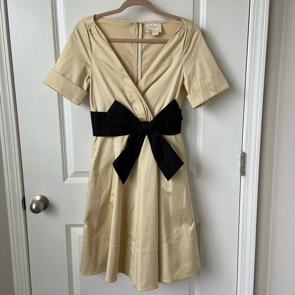 Kate Spade Havana Almond Fit and Flare Dress Size 4